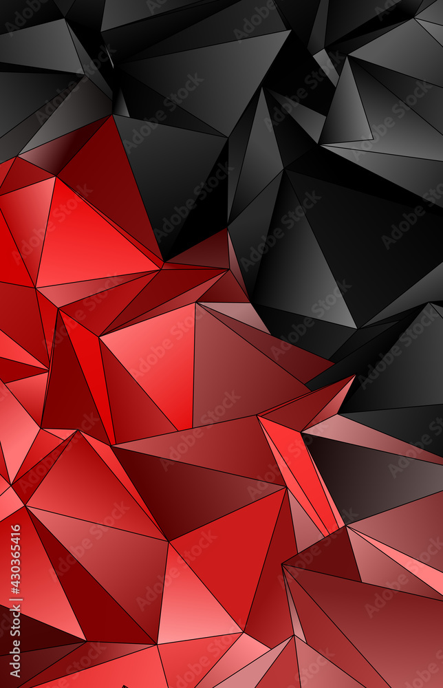 Fototapeta premium Abstract Low-Poly background. triangulated texture. Design 3d. Polygonal geometrical pattern. Triangular modern style