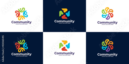 collection of People and community Logo Design for Teams or Groups