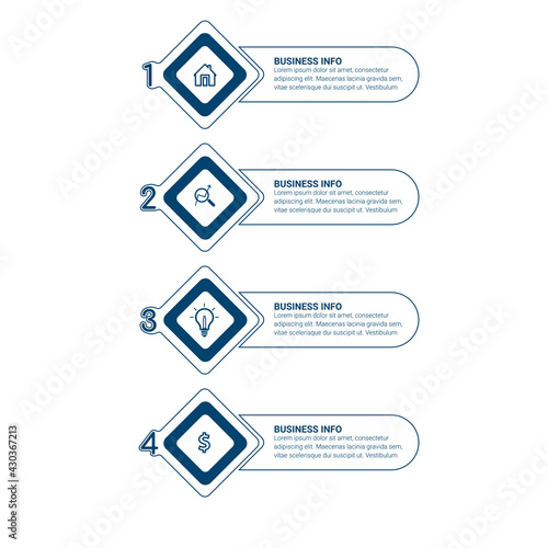 Infographic elements data visualization vector design template. Vector illustration. Can be used for workflow layout, diagram, business step options, banner, web design.