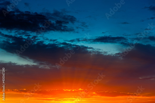 Beautiful summer sunset sky © E.O.
