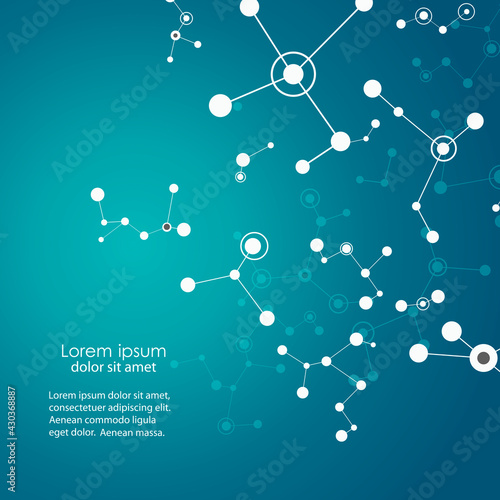 Line art pattern. Medical science background. Geometric art. Digital geometric wallpaper design. Web element