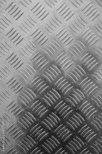 Background of metal plate in silver color