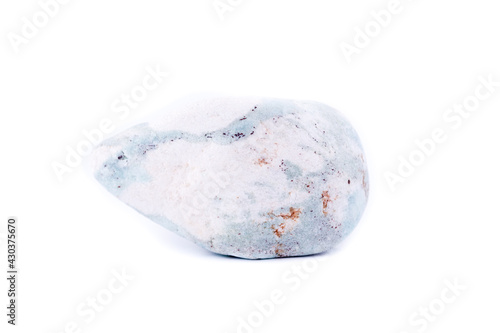 Macro minerals aniolite (Aniol) stone on a white background photo