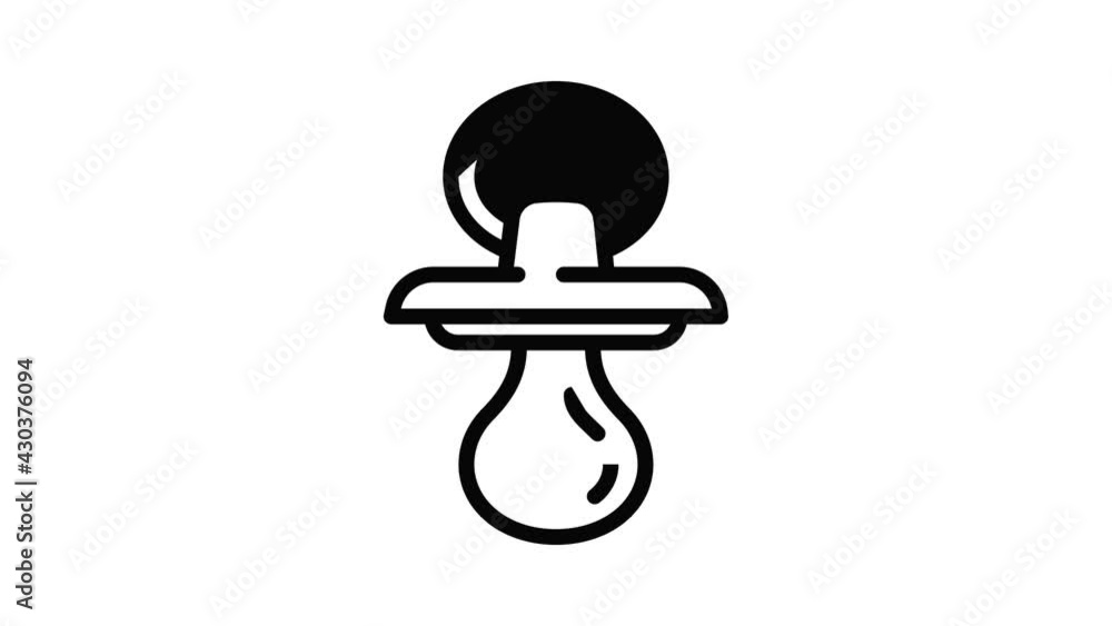 Silicon animation outline best object on white background Silicon animation outline best object on white background