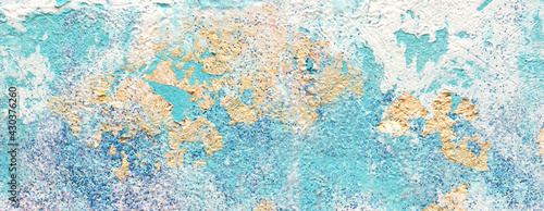 Art Abstract acrylic and watercolor relief smear blot painting. Pastel color texture background. © Liliia