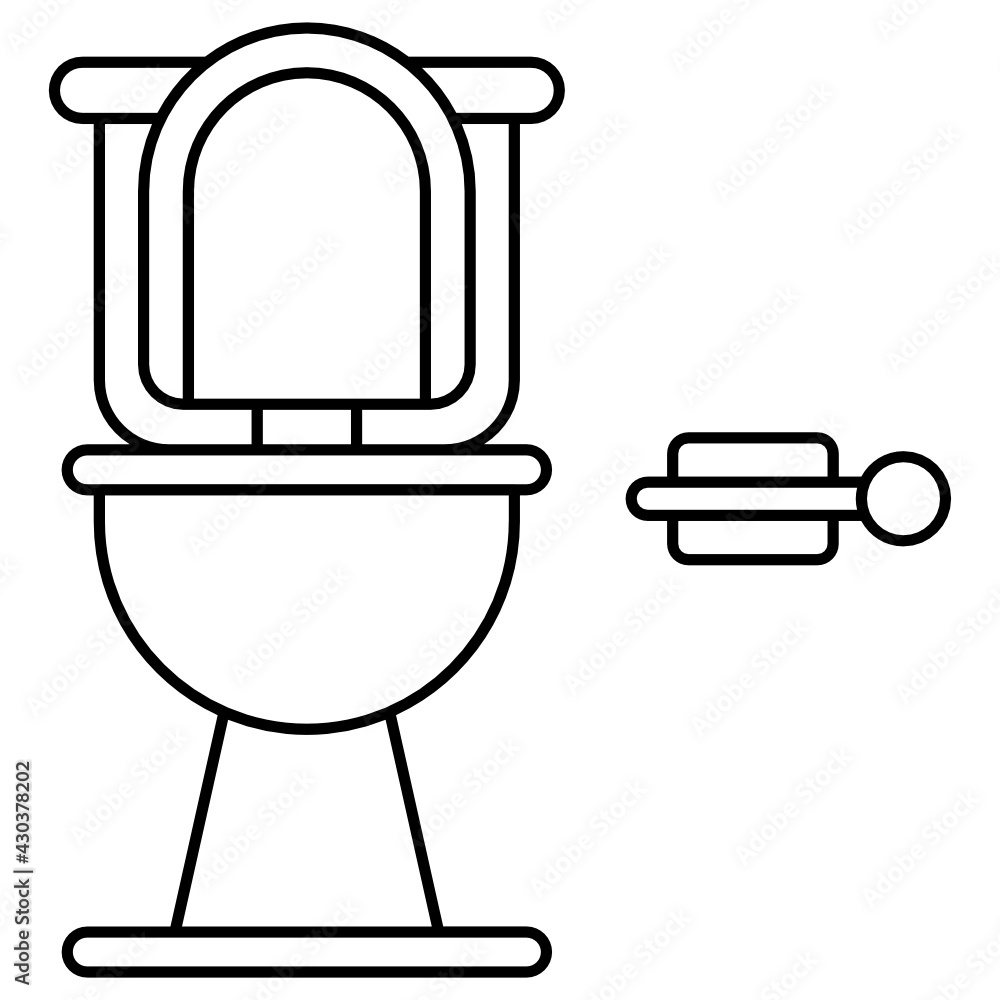 Shiny Wall Mounted Commode Seat with Tissue Roll Concept, Bathroom Toilet Vector color Icon design, Restroom Bowl, Interior design Symbol, Home Office decoration Sign, Residential stock illustration Shiny Wall Mounted Commode Seat with Tissue Roll Concept, Bathroom Toilet Vector color Icon design, Restroom Bowl, Interior design Symbol, Home Office decoration Sign, Residential stock illustration