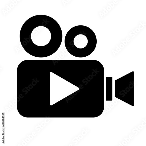 Video camera vector icon