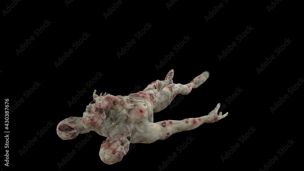 Zombie mutant 2 3D Render Zombie mutant 2 3D Render