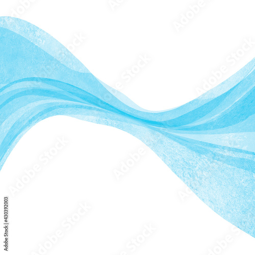 Watercolor transparent wave...