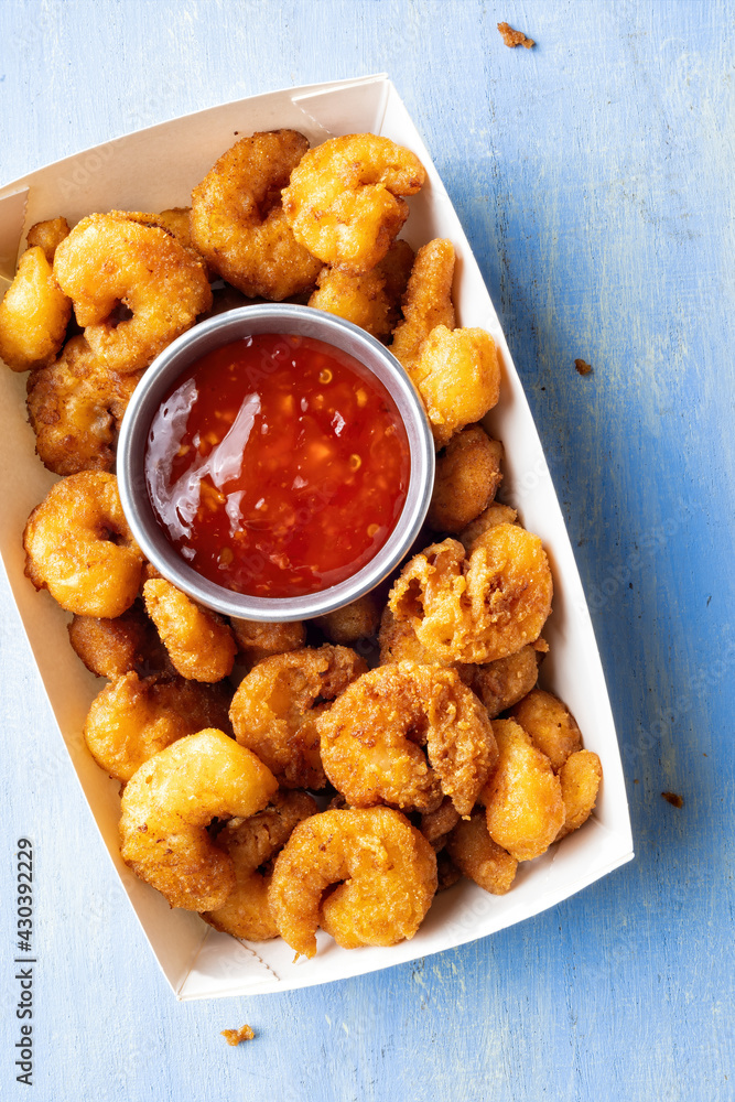 golden fried shrimp popcorn