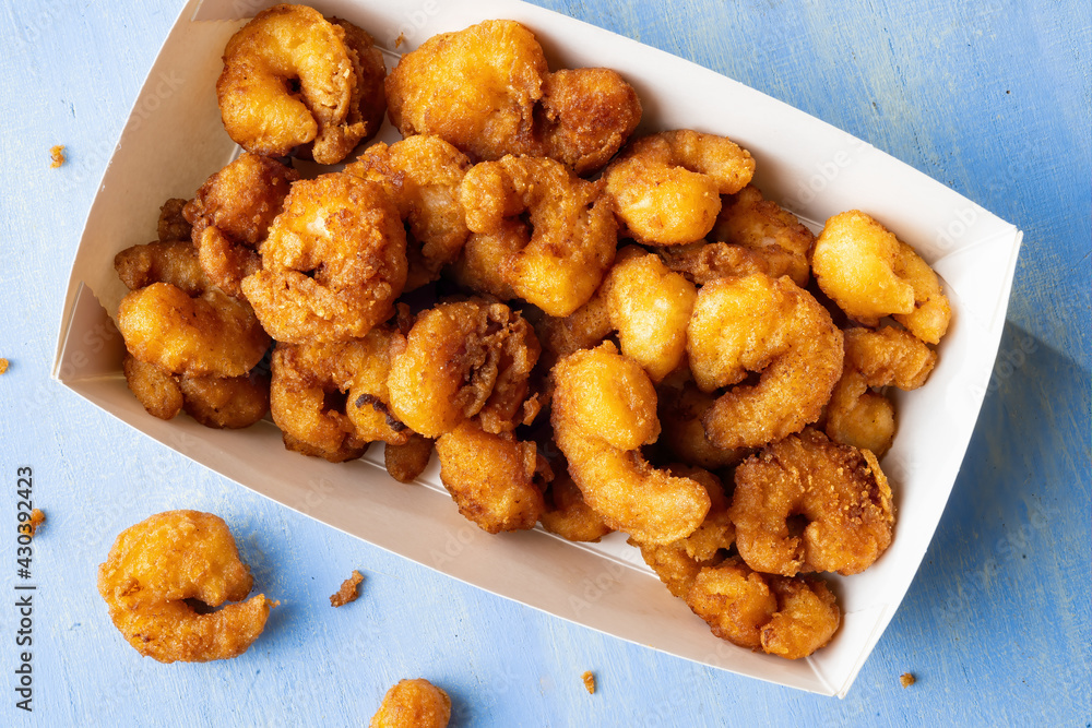 golden fried shrimp popcorn