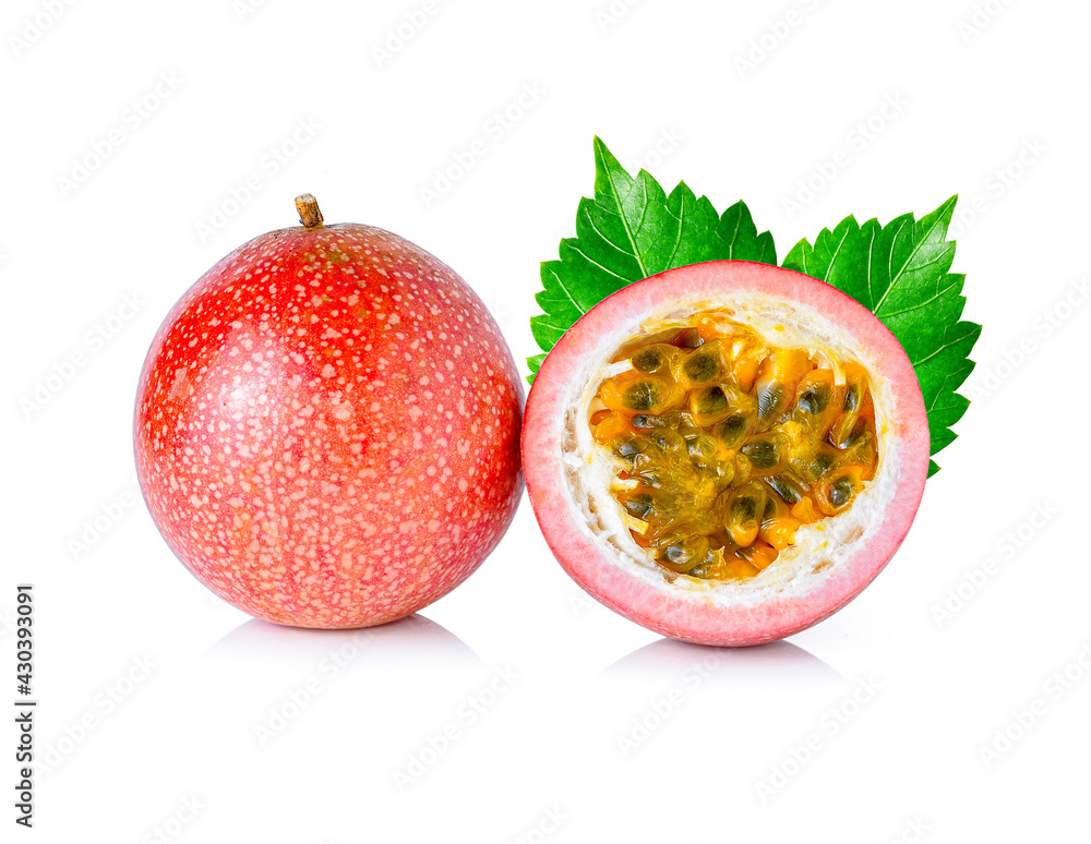 Passion fruit isolated on white background. Passion fruit isolated on white background.