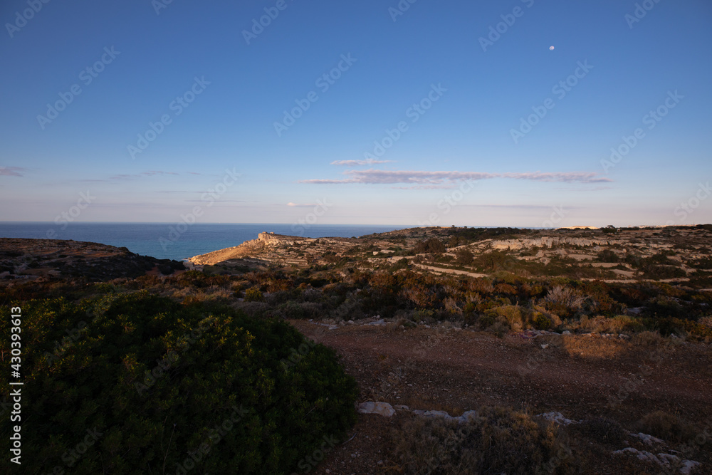 Panoramic view of the Maltese landscape