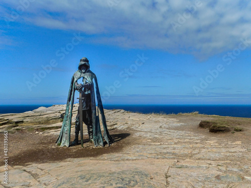 Obraz na płótnie King Arthur statue at Tintagel