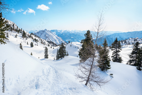 winter landscape rofan alps Tirol