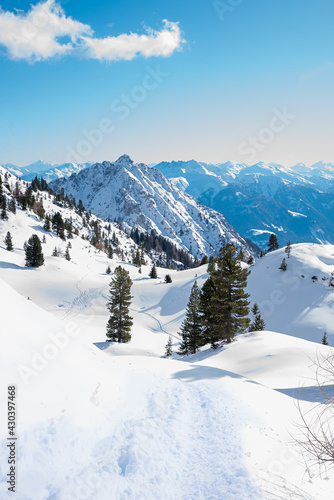 winter landscape rofan mountains Tirol