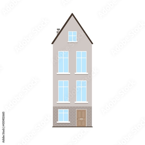 Vector illustration of house in the Dutch style. © Iryna Melnyk