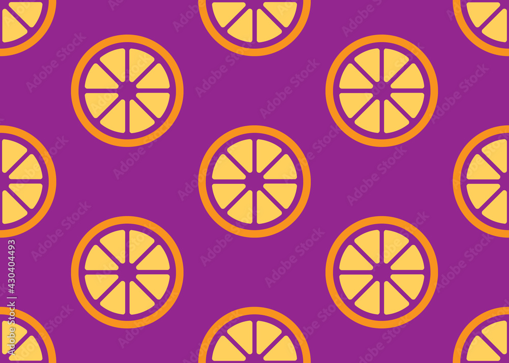 Lemon wedges. Seamless background for packaging and fabric design.