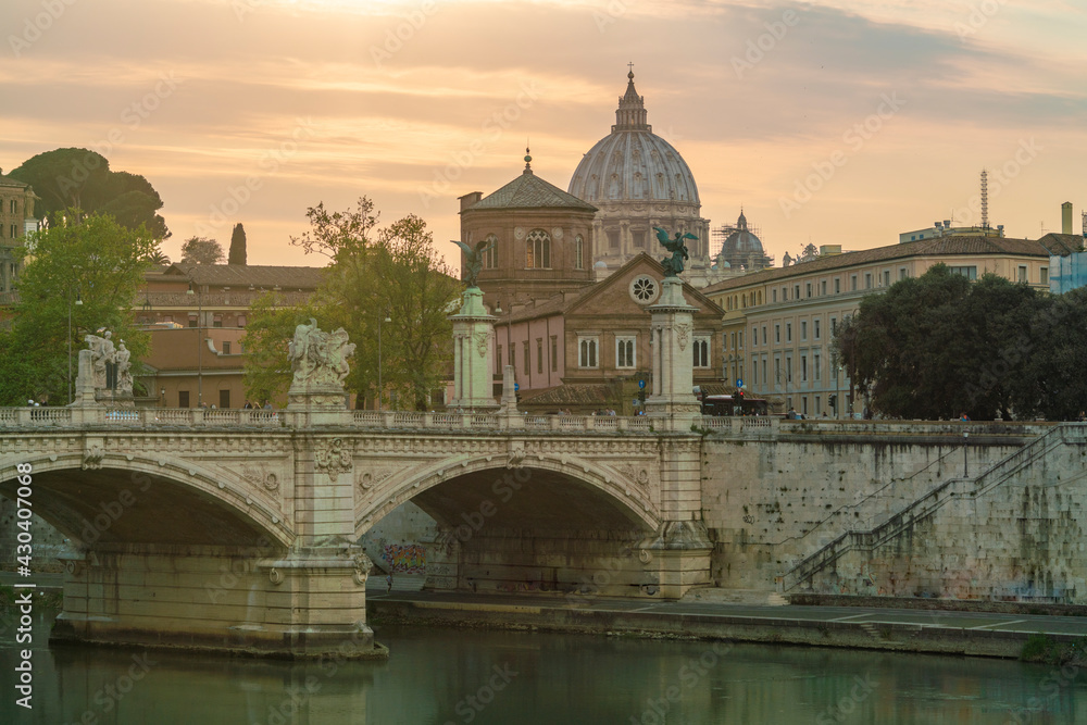 Italy, Lazio, Rome, Ponte Sant'Angelo Italy, Lazio, Rome, Ponte Sant'Angelo