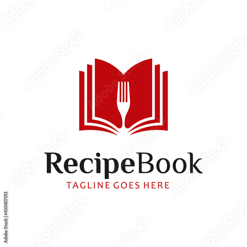 Recipe Book Logo Icon design Template vector