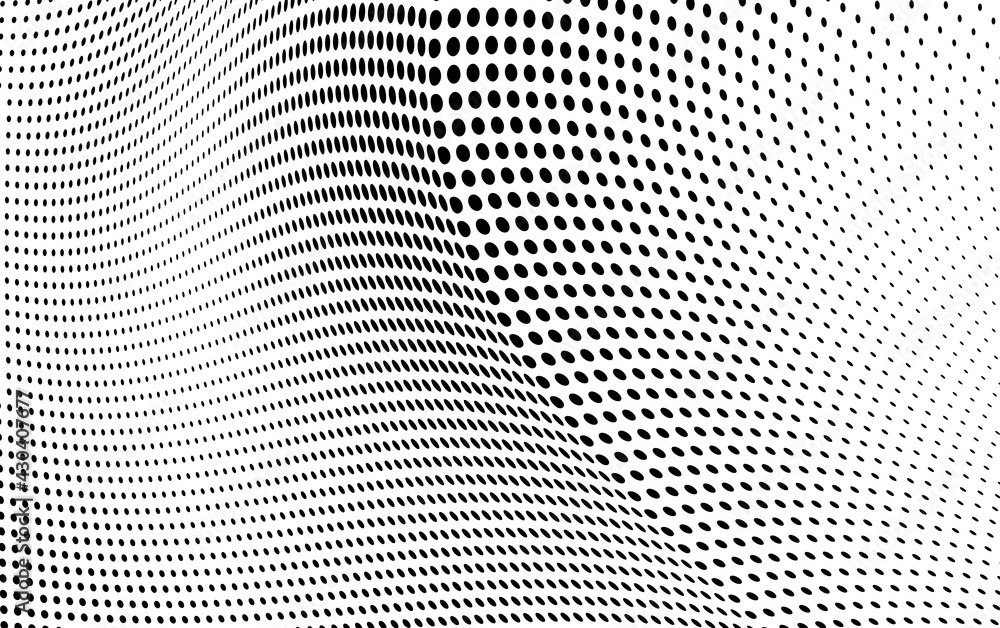 Abstract halftone wave dotted background Abstract halftone wave dotted background