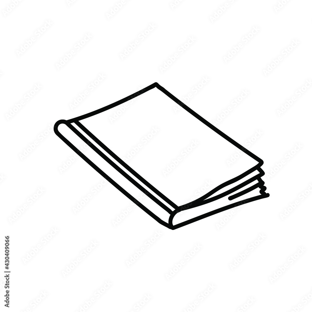 College book. Reading, education and knowledge, literature, encyclopedia. Vector on a white background. College book. Reading, education and knowledge, literature, encyclopedia. Vector on a white background.