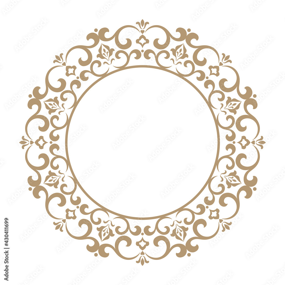 Decorative frame Elegant vector element for design in Eastern style, place for text. Floral golden and white border. Lace illustration for invitations and greeting cards. Decorative frame Elegant vector element for design in Eastern style, place for text. Floral golden and white border. Lace illustration for invitations and greeting cards.