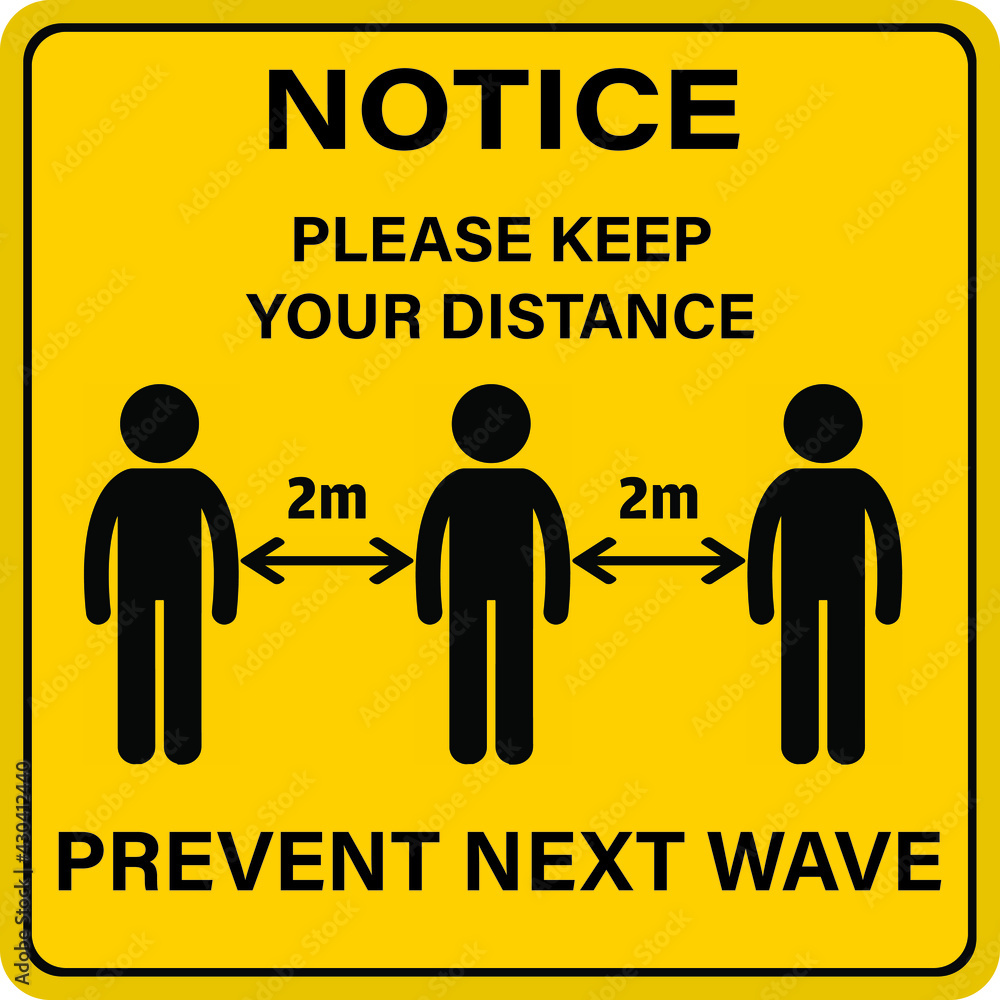 Social Distancing vector Illustration. Keep Apart and maintain at least 2 meters distance to curb the spread of deadly NEW VARIANT and a possible NEXT WAVE of coronavirus pandemic message infographic. Social Distancing vector Illustration. Keep Apart and maintain at least 2 meters distance to curb the spread of deadly NEW VARIANT and a possible NEXT WAVE of coronavirus pandemic message infographic.
