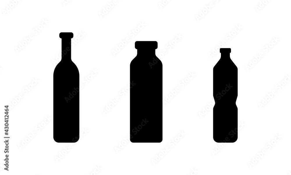 Wine bottle icon isolated on white background. Vector illustration. Wine bottle icon isolated on white background. Vector illustration.