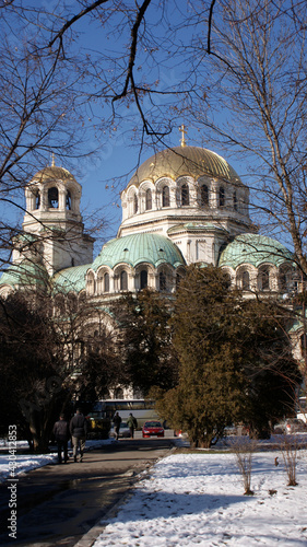 Sofia, Bulgaria, febbraio 2011: la imponente cattedrale Aexander Nevsky, simbolo della cristianità ortodossa photo