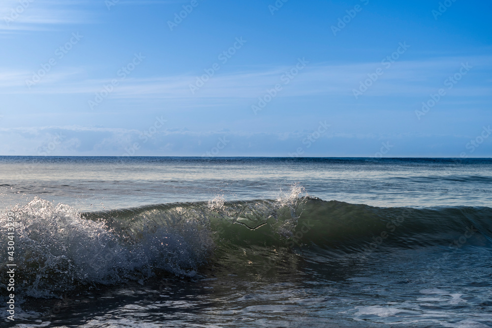 waves on the beach