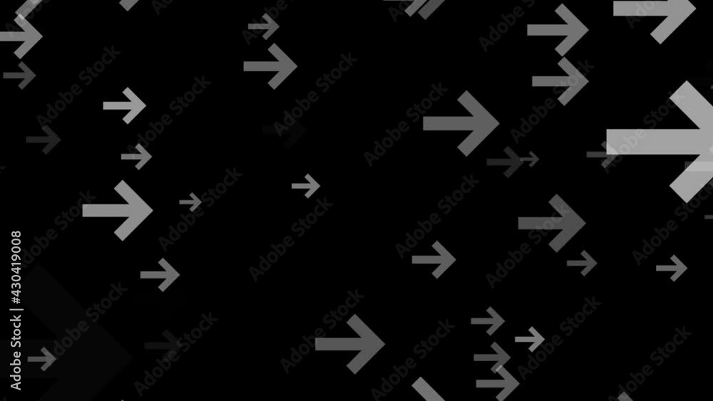 Arrows particular moving from left to right