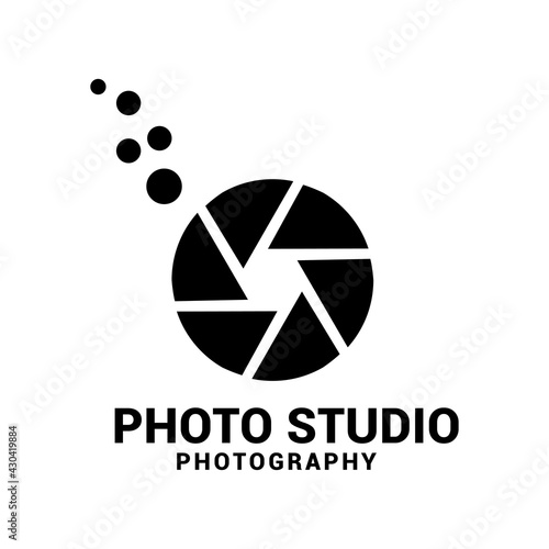 camera photography logo icon vector template.