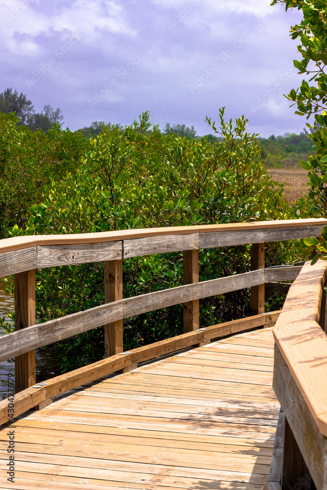 wooden bridge over the river wooden bridge over the river