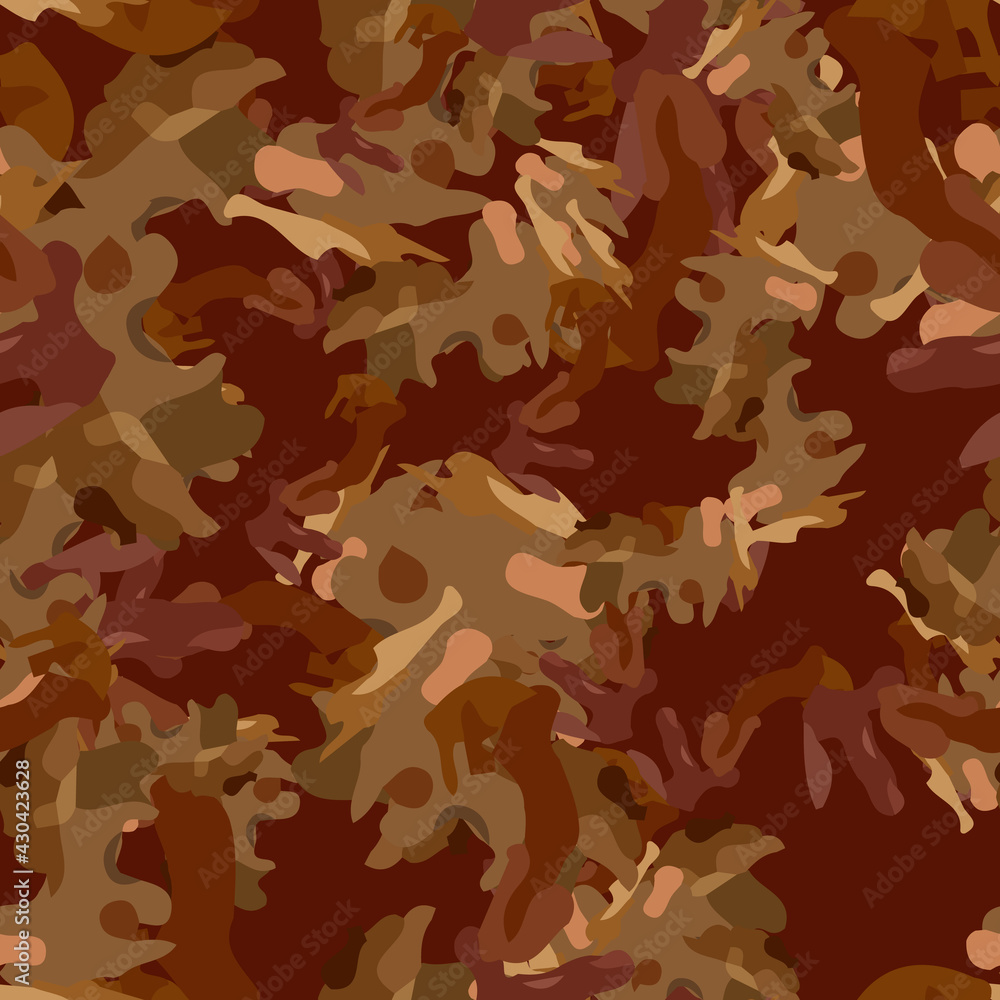 Desert camouflage of various shades of brown, beige and green colors Desert camouflage of various shades of brown, beige and green colors