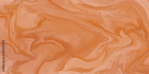Abstract orange  terracotta marble fluid painted background. Alcohol ink or watercolor art. Editable vector texture backdrop for poster, card, invitation, flyer, cover, banner, social media post.