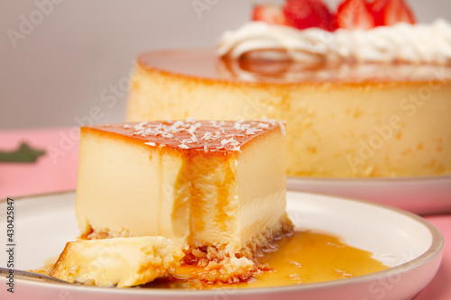 Cuadro en lienzo quesillo venezolano postre hornear