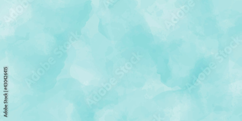 Abstract blue azure green marble fluid painted background. Alcohol ink or watercolor art. Editable vector texture backdrop for poster, card, invitation, flyer, cover, banner, social media post.