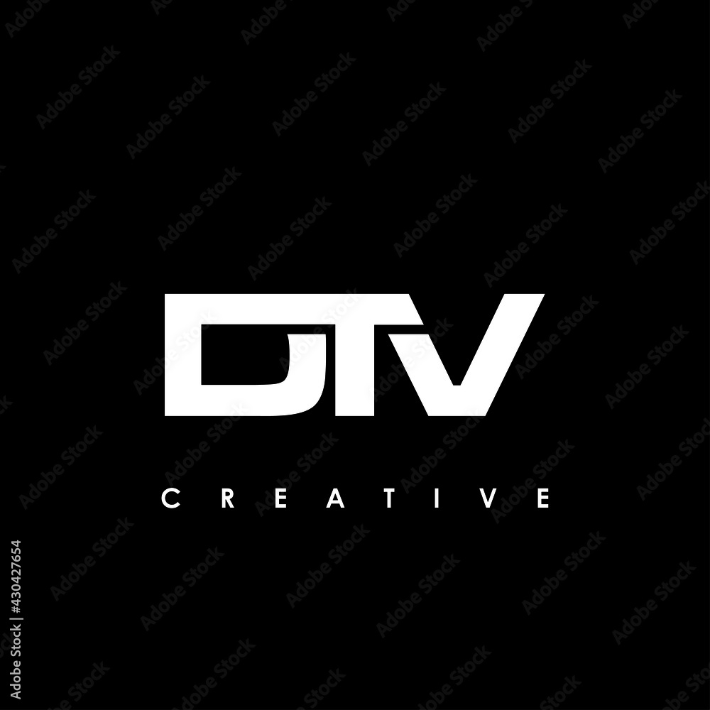 DTV Letter Initial Logo Design Template Vector Illustration
