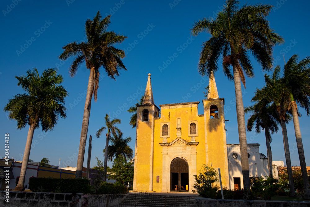 Old Catholic church in Mérida, Mexico