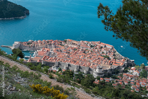 Top view of the beautiful Dubrovnik