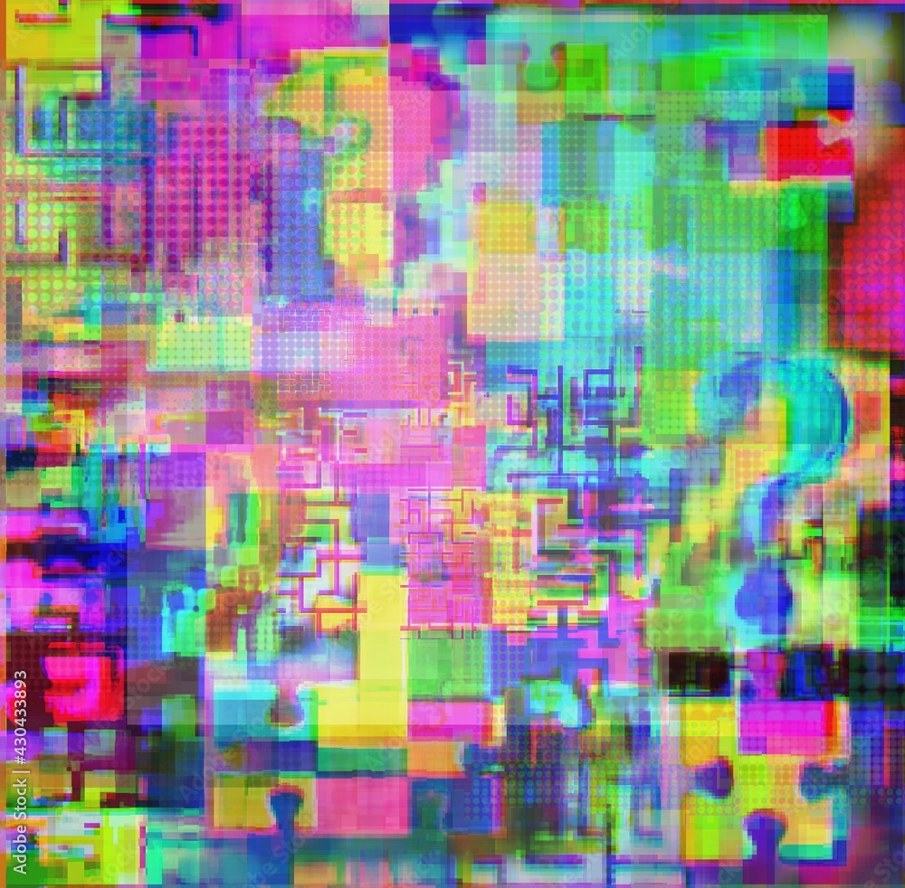 Mark of interrogations, puzzle and labyrinths in glitch spots, background for science, logo, teenage games, basic project etc Mark of interrogations, puzzle and labyrinths in glitch spots, background for science, logo, teenage games, basic project etc