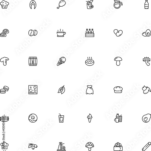 icon vector icon set such as: market, keg, sack, lamb, package, cutlet, avocado, extra, colorful, culture, household, cool, jelly, horn, poisonous, hard, pack, fiber, italian, dark, herb, holiday