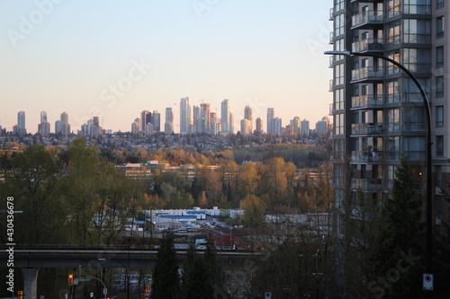 Top view of duntown. Vancouver. Canada.