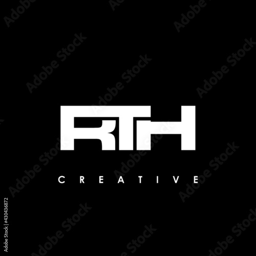 RTH Letter Initial Logo Design Template Vector Illustration photo