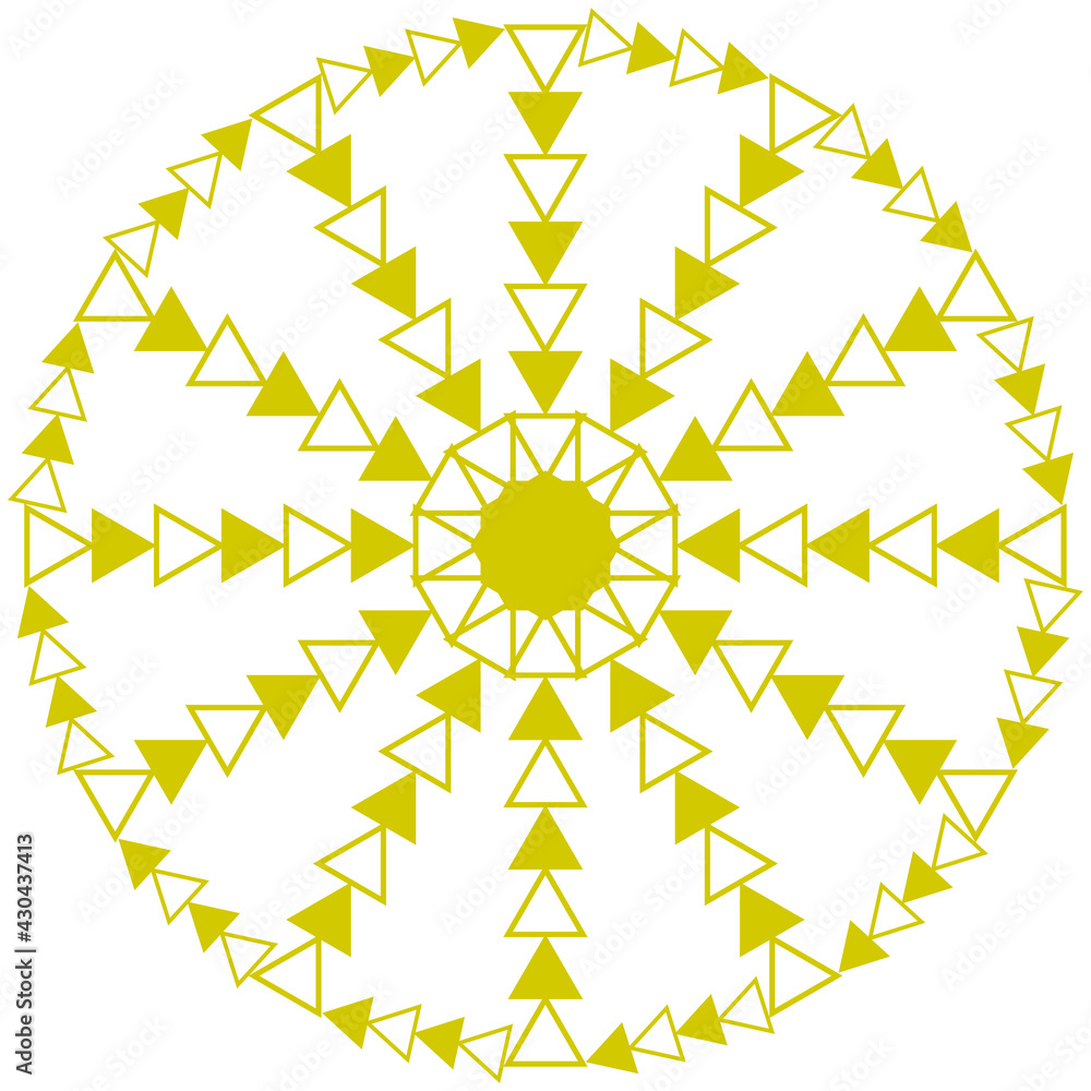 golden triangles circles abstract art white background golden triangles circles abstract art white background