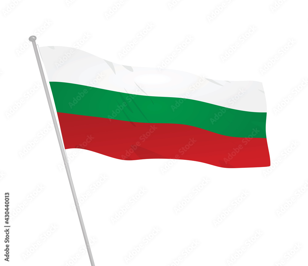 Bulgaria isolated flag. vector illustration Bulgaria isolated flag. vector illustration