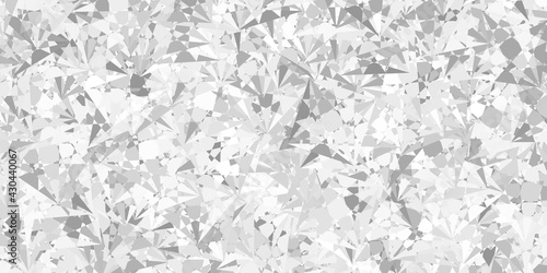Light Gray vector backdrop with triangles, lines.
