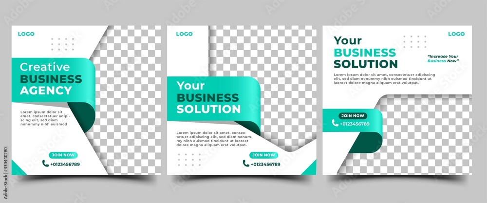 Set of Modern Business banner for social media post. Vector design isolated Set of Modern Business banner for social media post. Vector design isolated