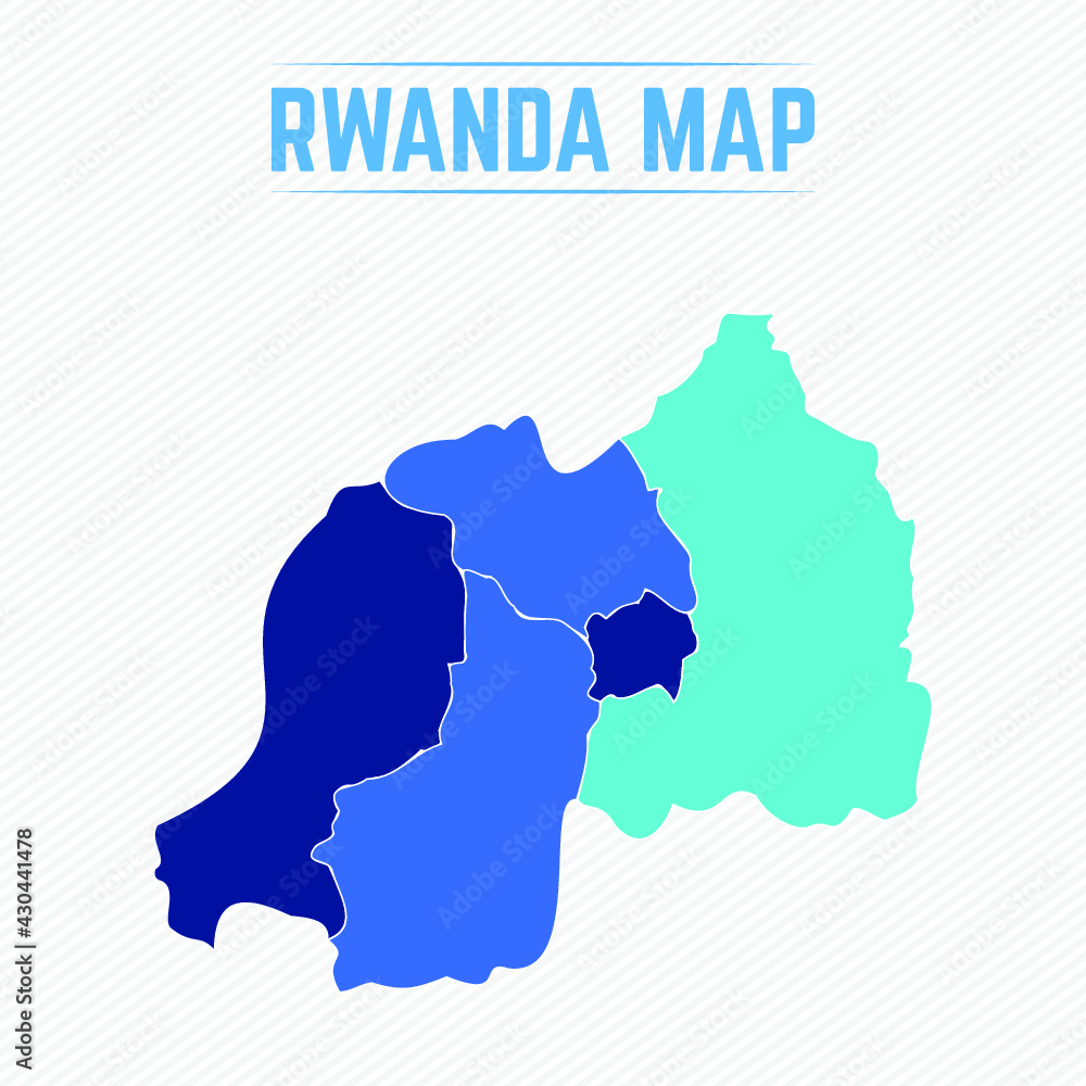Rwanda Detailed Map With Regions